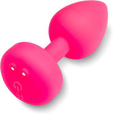 Gvibe Vibrating Gplug Small Neon Rose Butt Plugs